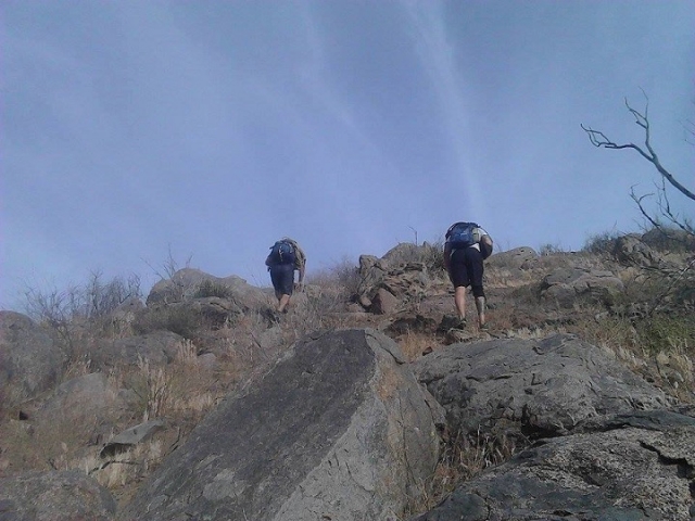 montando al montaña